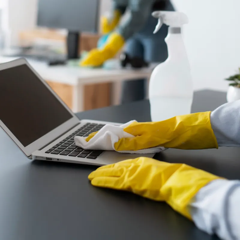 Cleaning Laptop PC Office Cleaning Service | 
