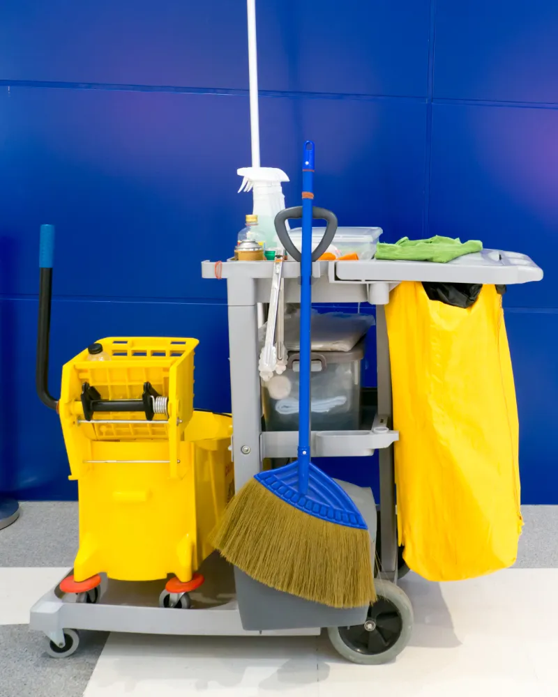 Academy Cleaning Sutton-in-Ashfield - Cleaning Equipment Trolley - 360 Commercial Cleaning Ltd